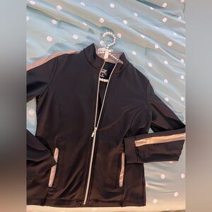 Tail Tech small Women's Full Zip Golf Tennis Jacket Black Brown